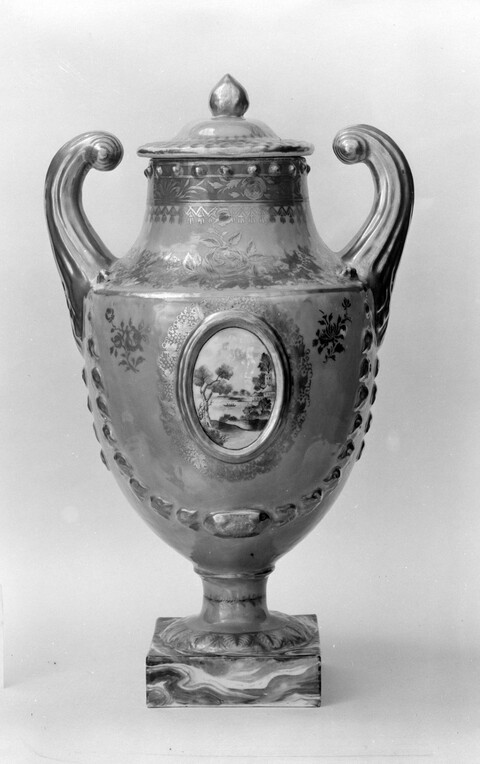 Decorative Lidded Porcelain Urn