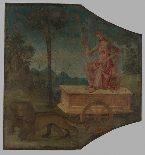 Woman on Lion-Drawn Chariot