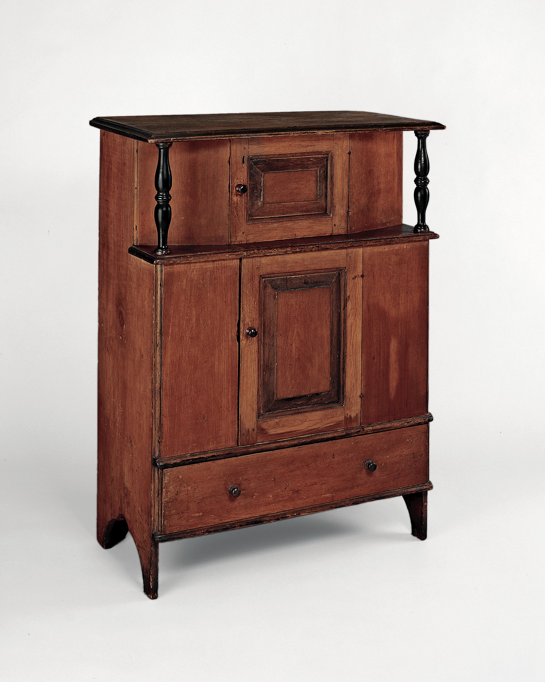 Antique Two-tier Wooden Cabinet