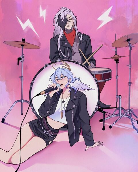 Anime Rock Band Performance