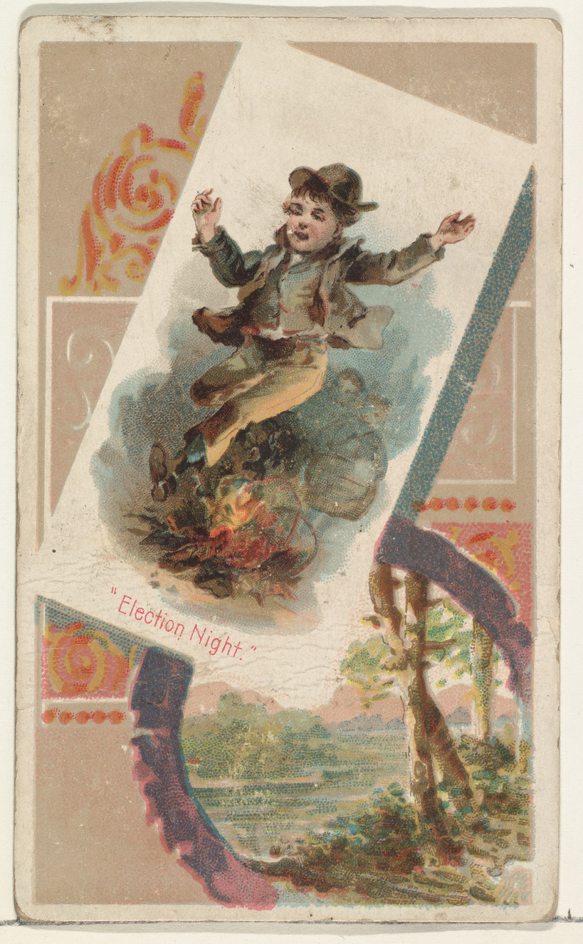 Election Night Vintage Illustration