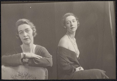 Vintage Double Portrait of a Woman