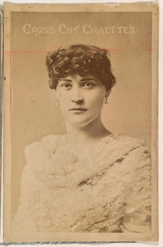 Cross Cut Cigarettes Vintage Portrait Card