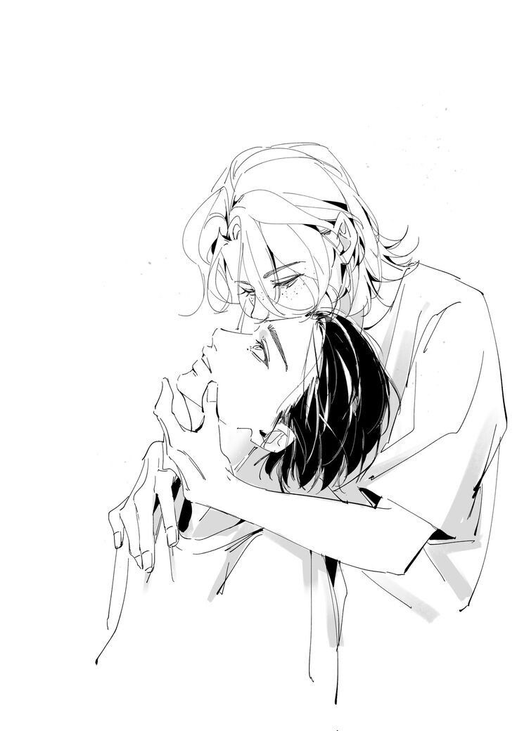 Two Men in Intimate Embrace
