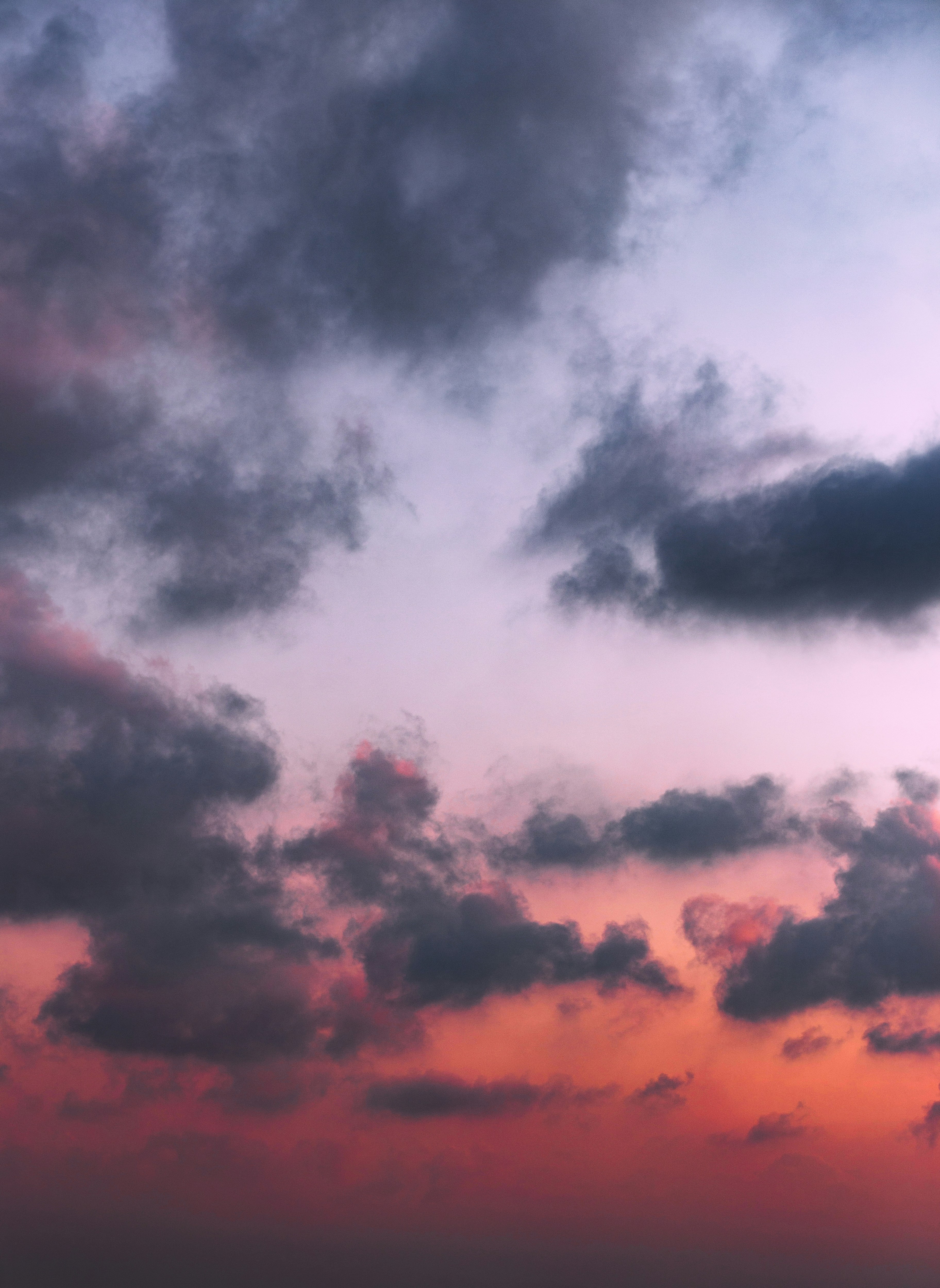 Sunset Sky with Dark Clouds