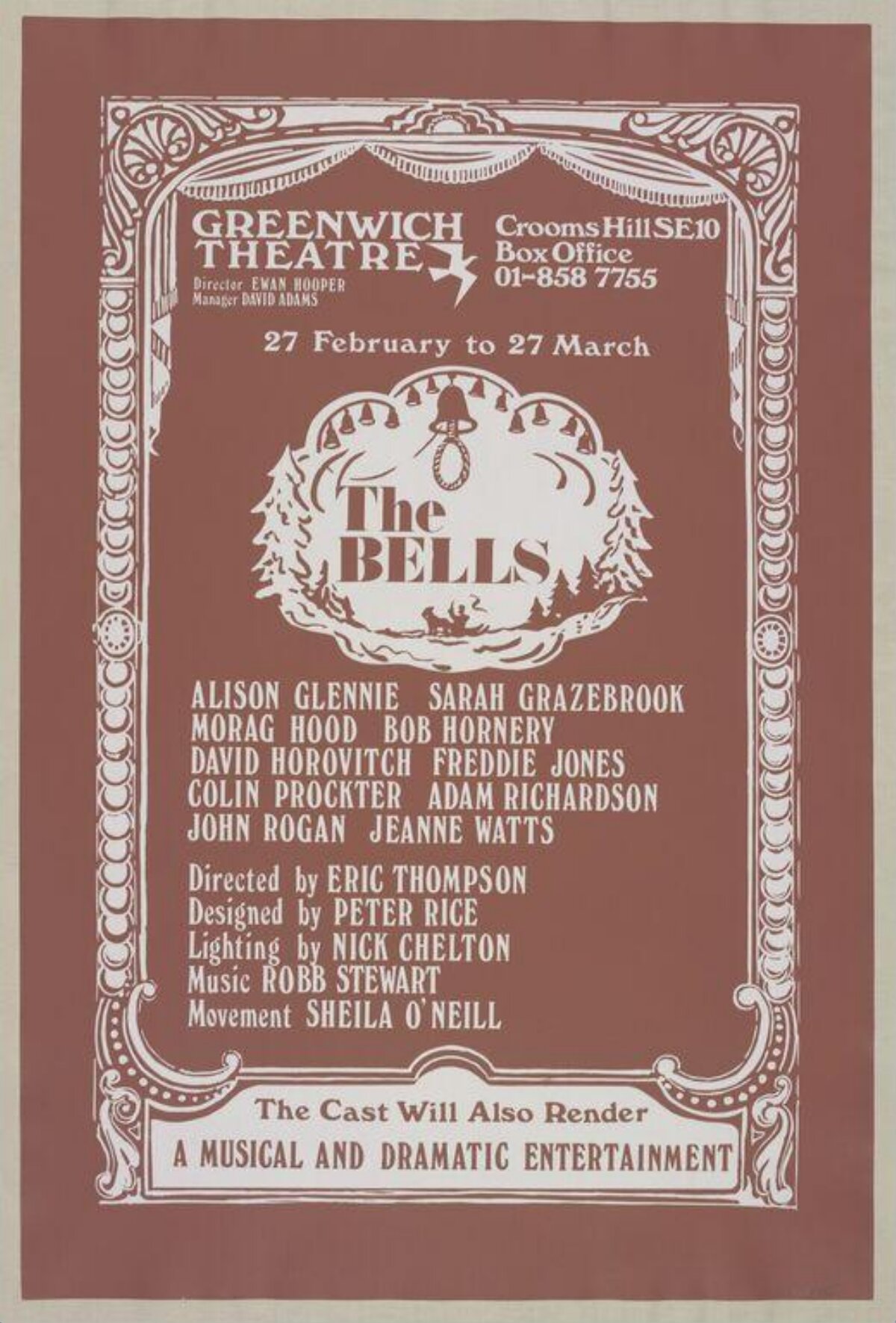 The Bells Greenwich Theatre Play Poster