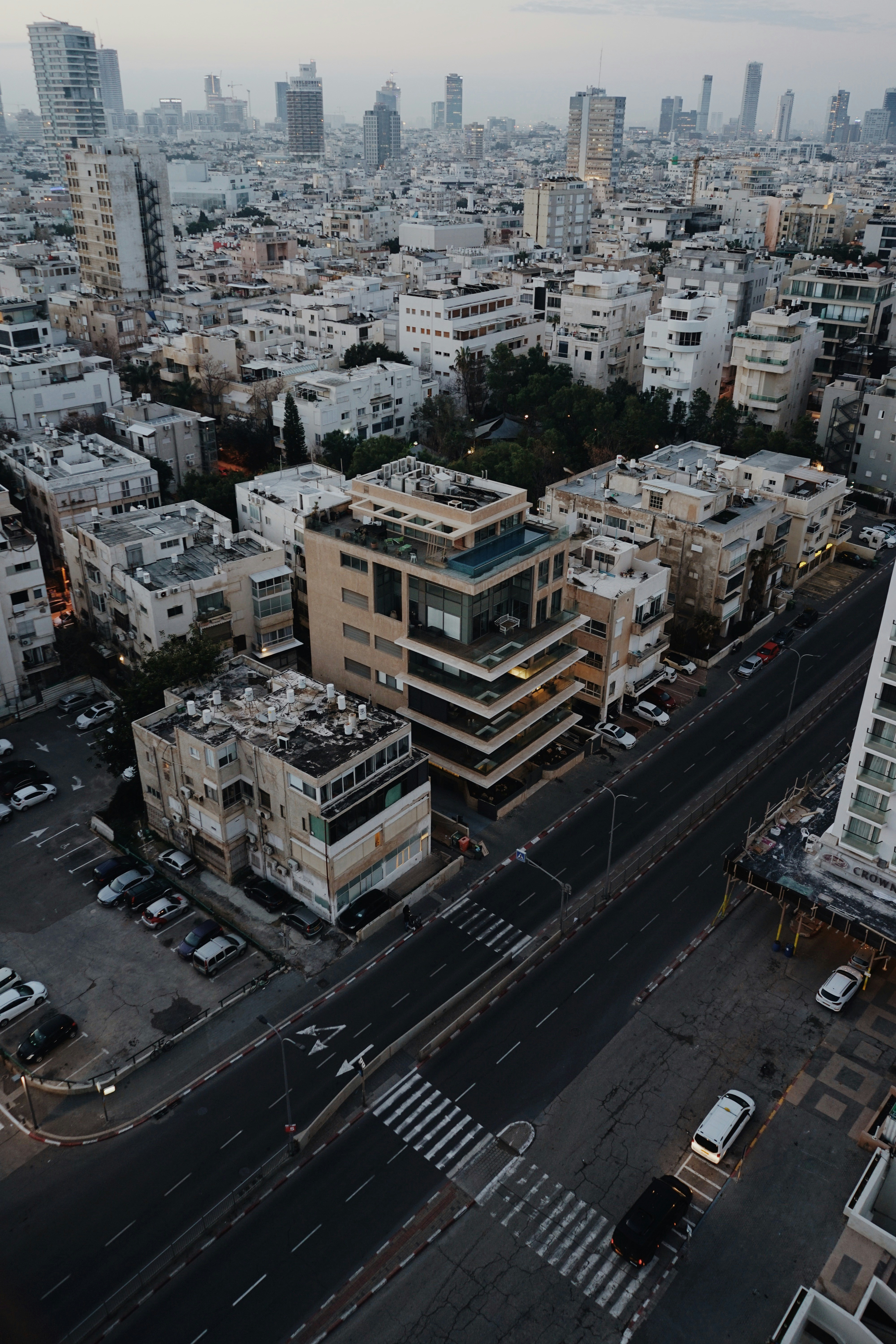 Aerial View of Tel Aviv Cityscape