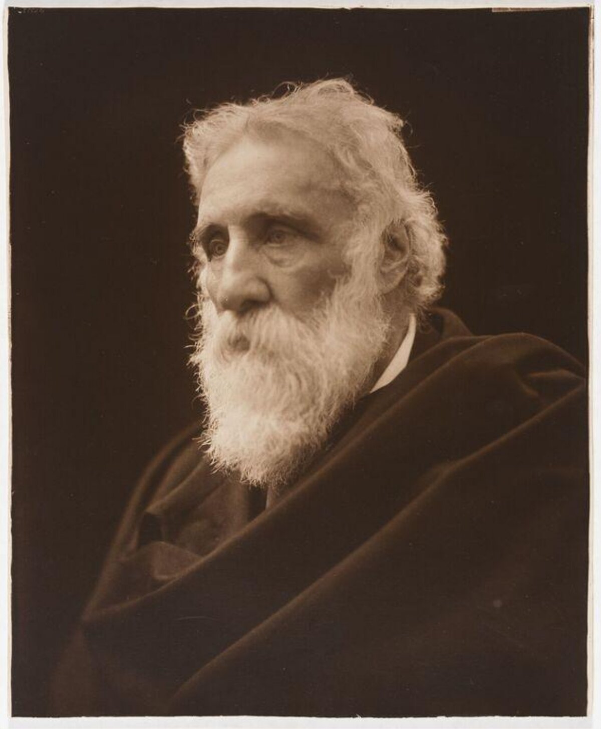 Vintage Portrait of Elderly Bearded Man