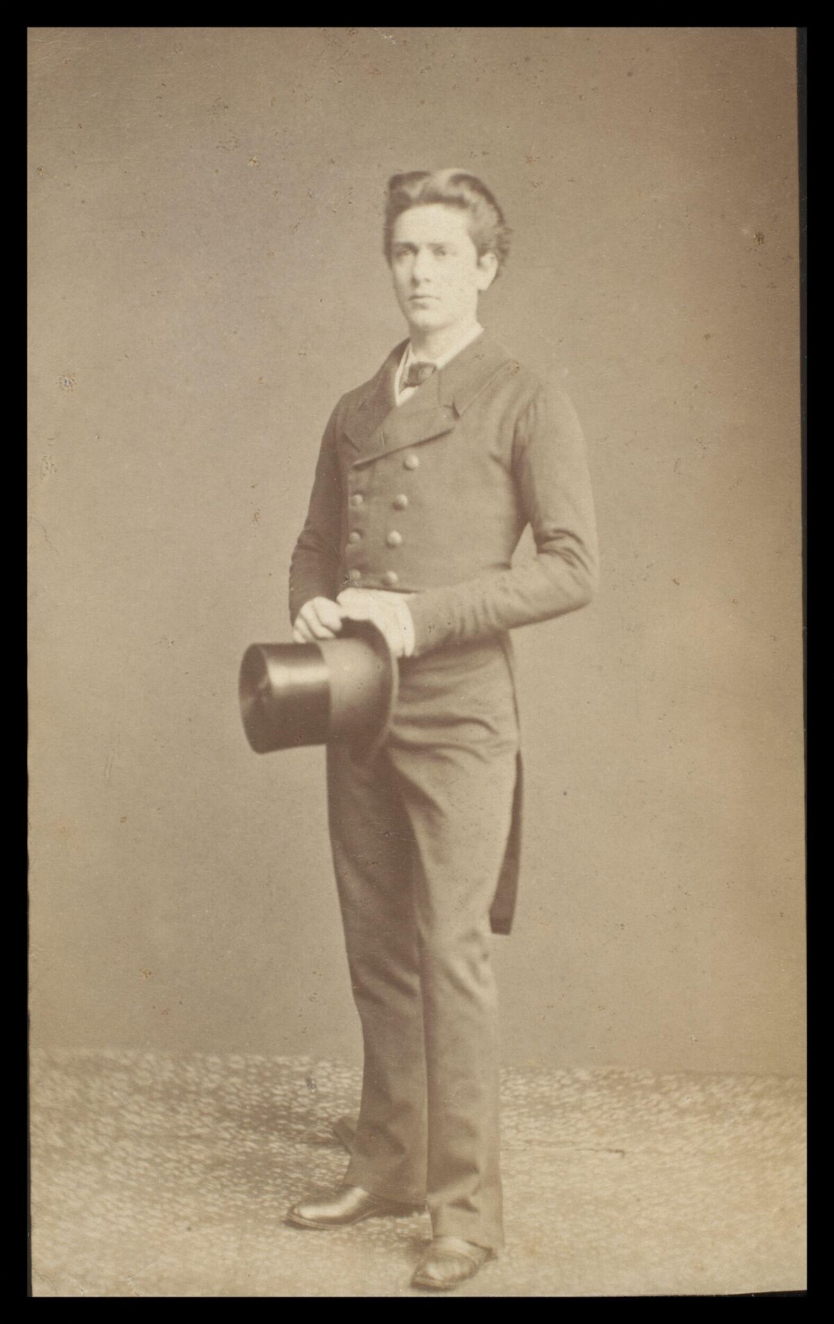 Vintage Full Length Portrait of Young Man