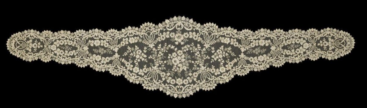 Antique Handmade Lace Panel