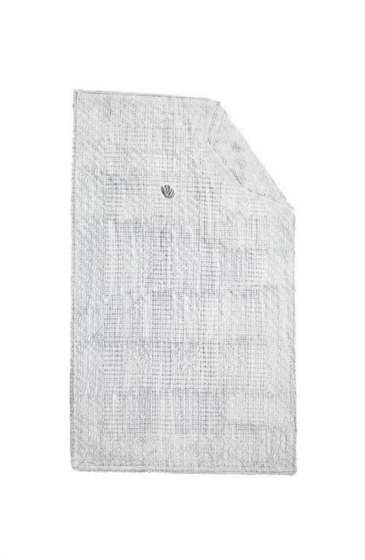 Folded Gray Checkered Towel