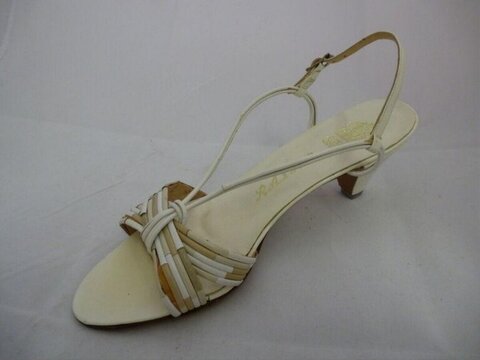 White Strappy High Heel Sandal