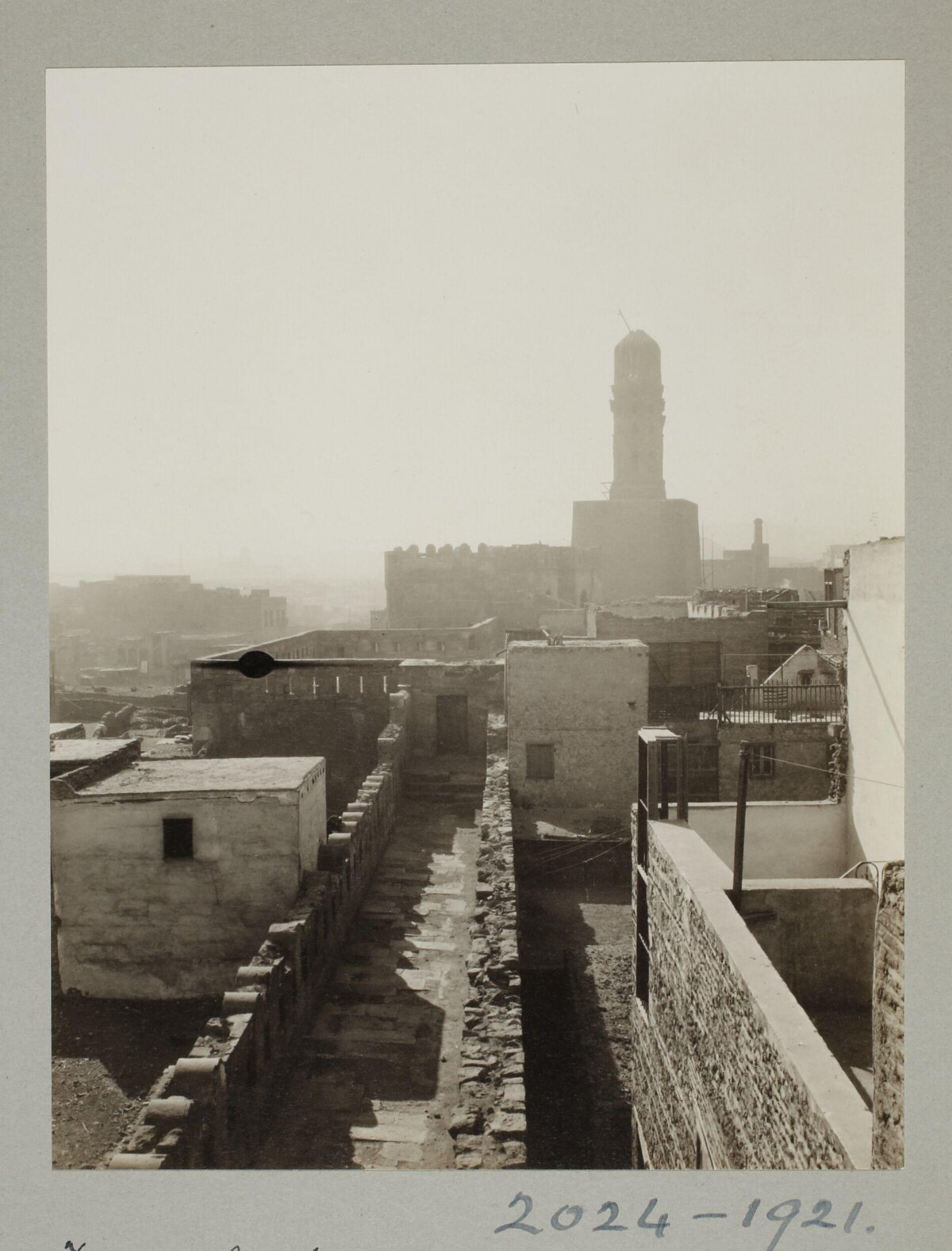 Vintage Cairo Cityscape With Minaret