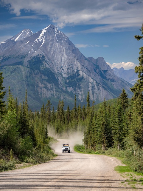 Offroading on Rocky Mountain Dirt Road
