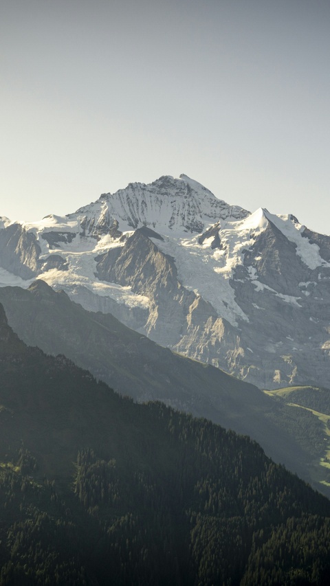 Snow-Capped Alpine Mountain Landscape