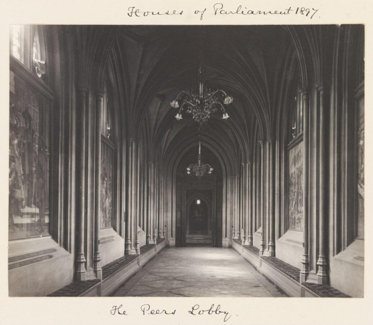 1897 Peers Lobby of Houses of Parliament