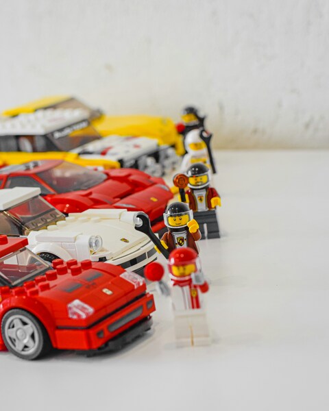 Lego Sports Cars and Minifigures