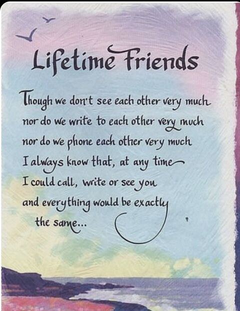 Lifetime Friends Poem Art