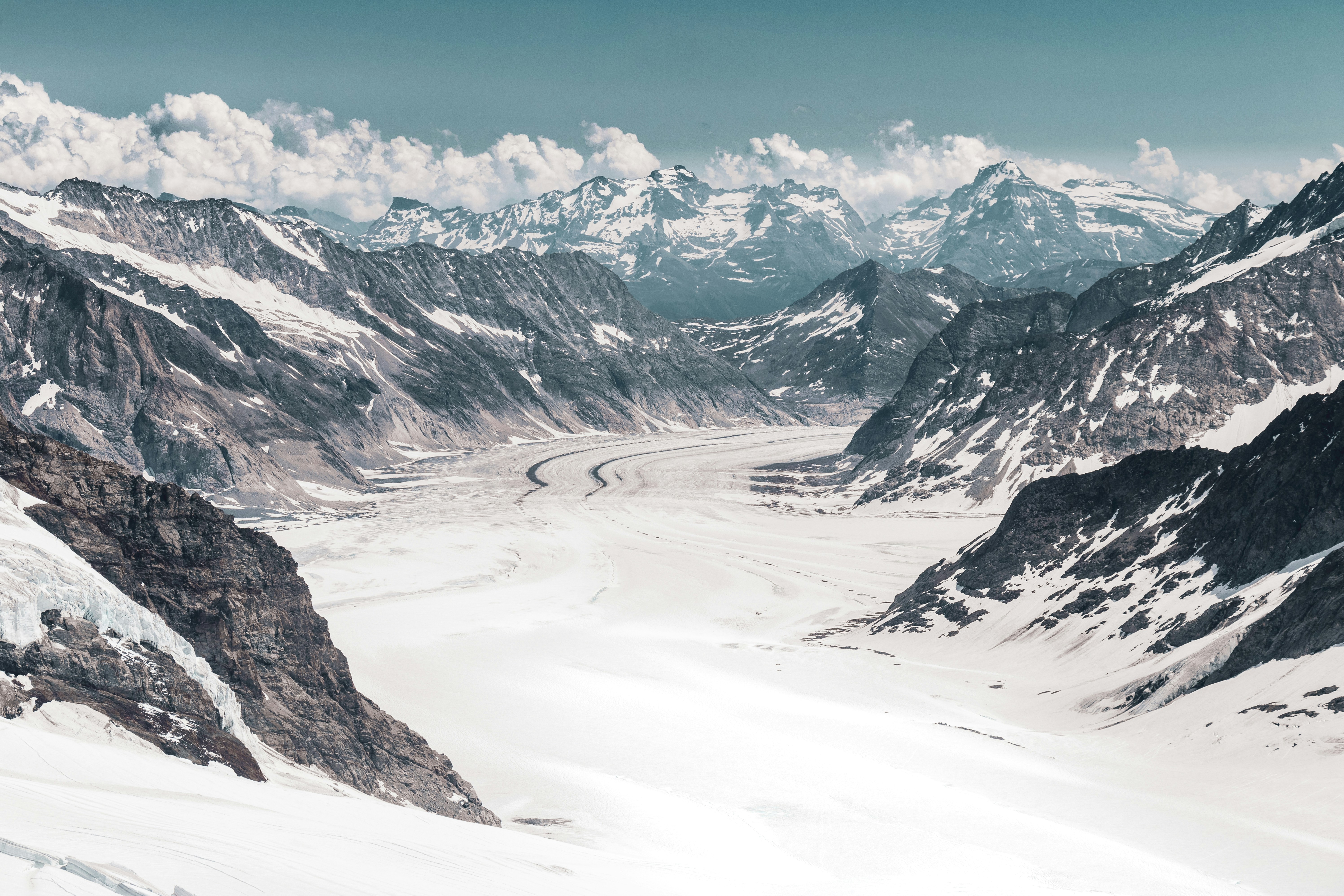 Alpine Glacier Valley Landscape