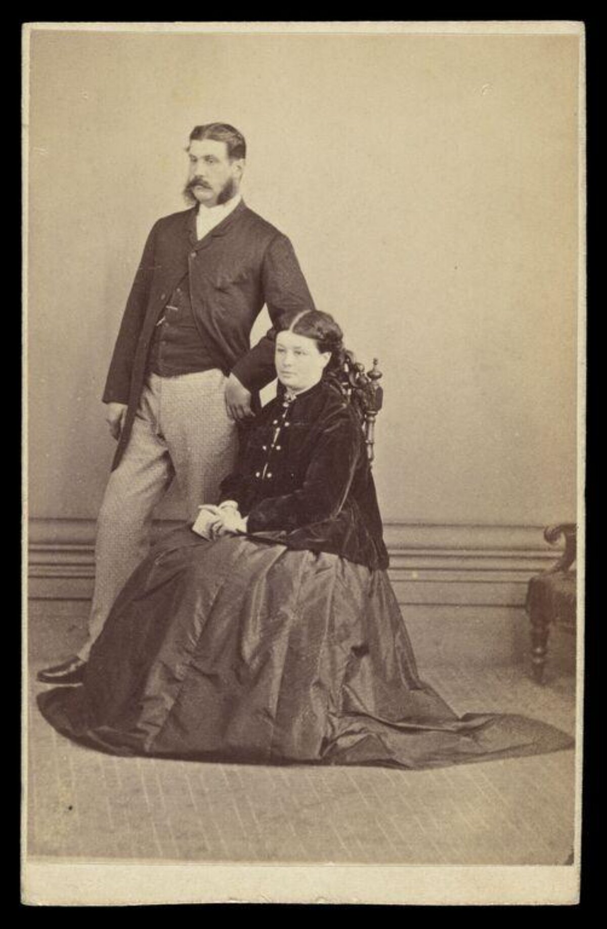 Victorian Couple Studio Portrait