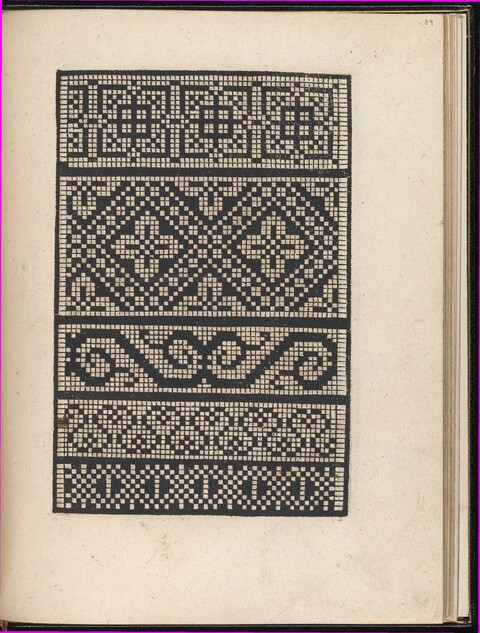 Antique Cross-Stitch Pattern Page