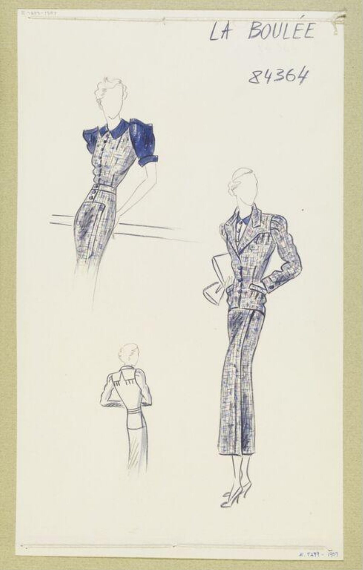 Vintage Fashion Design Sketches