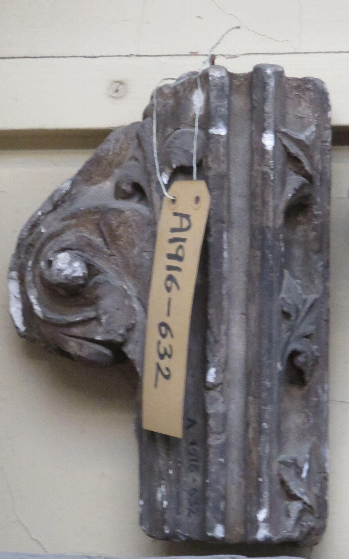 Tagged Carved Architectural Stone Fragment