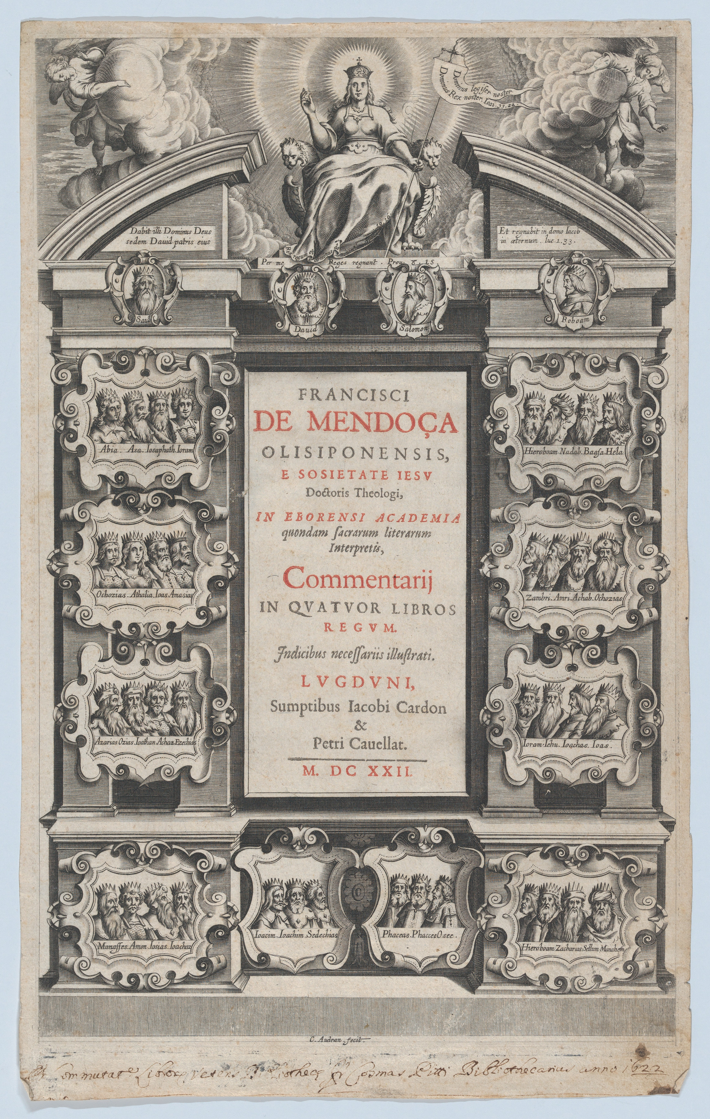 1622 Book Title Page Engraving — Book Covers