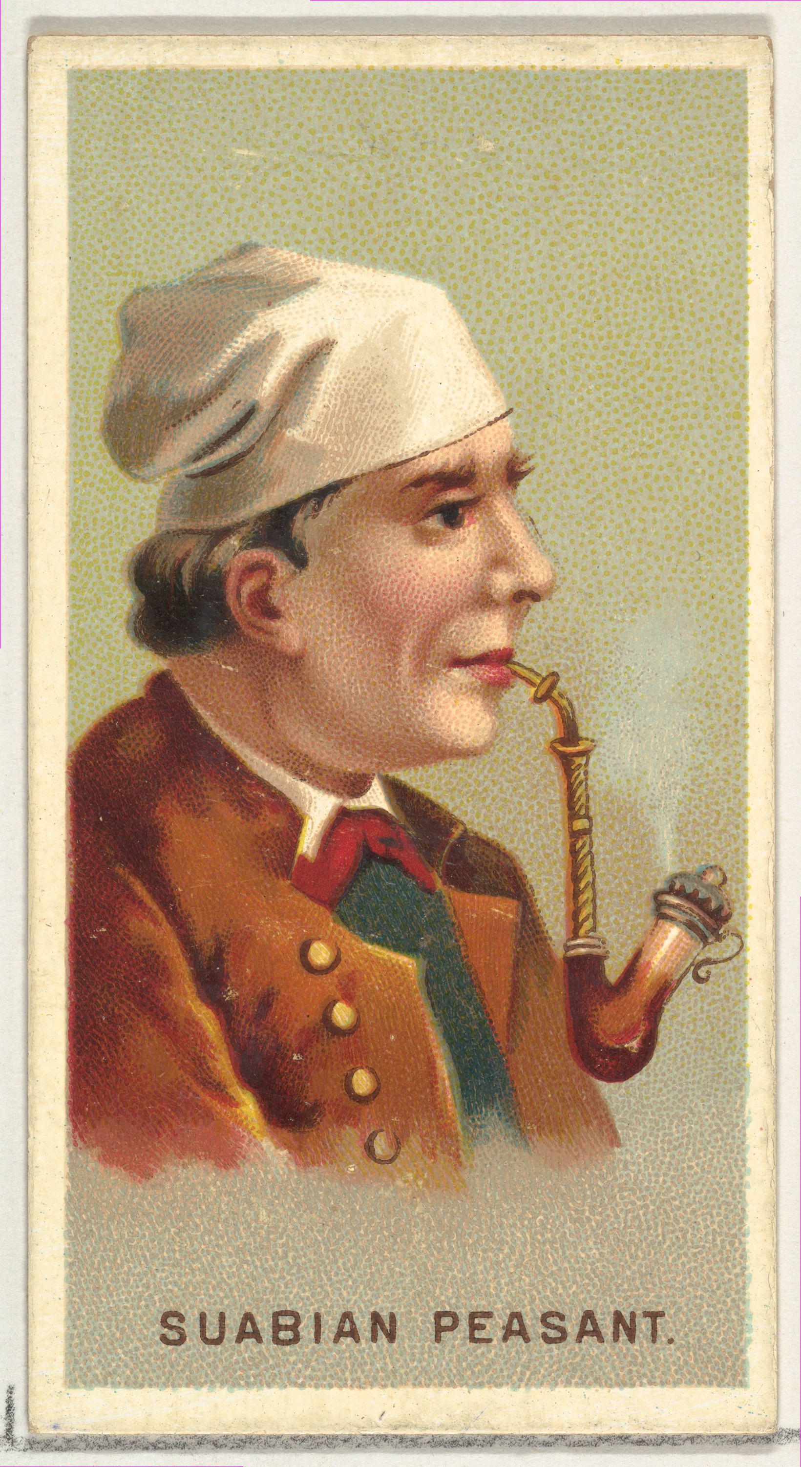 Vintage Illustration of Suabian Peasant