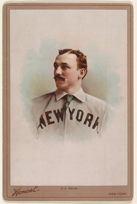 Vintage G. S. Davis New York Baseball Card