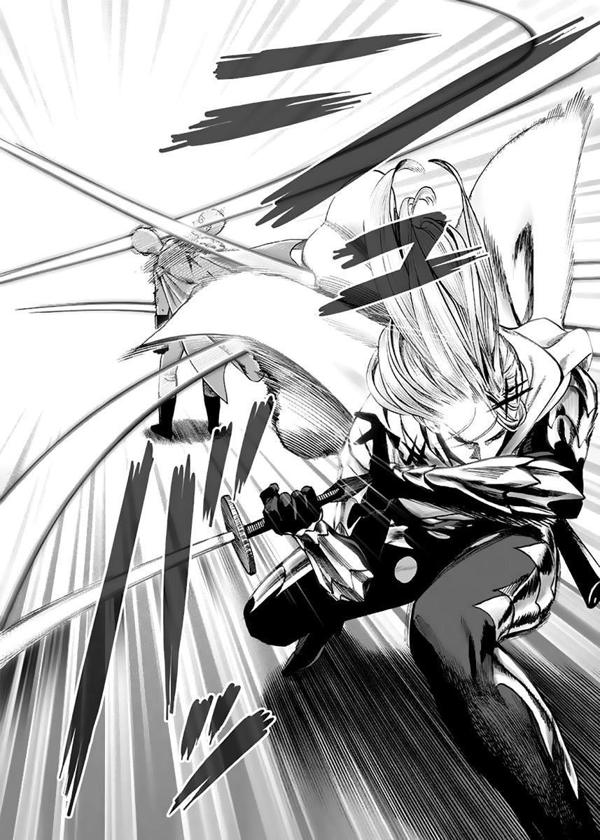 Blonde Swordsman Attack in Manga