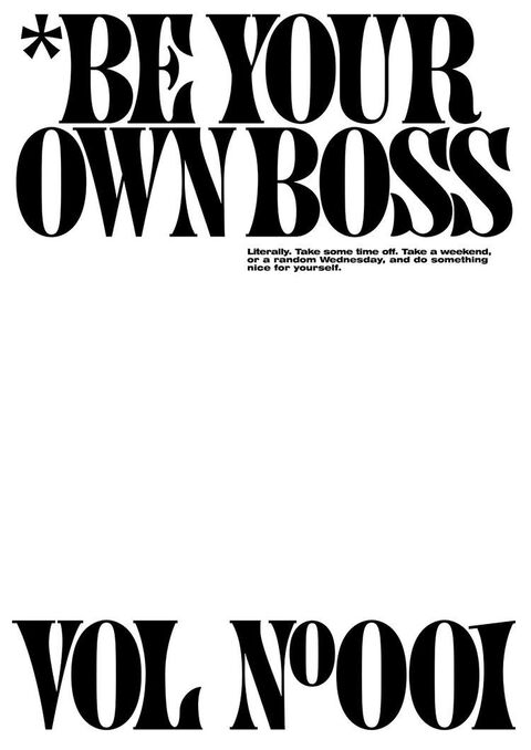 Be Your Own Boss Vol No 001 Poster