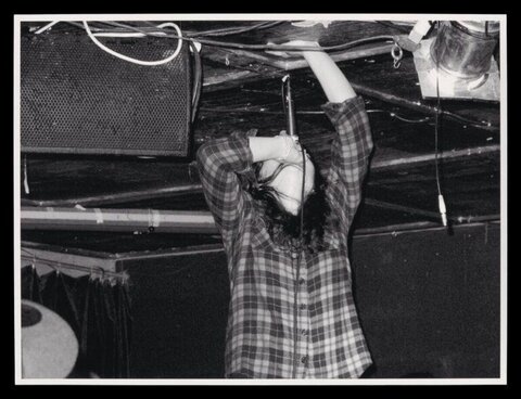 Vocalist Performing at Live Gig