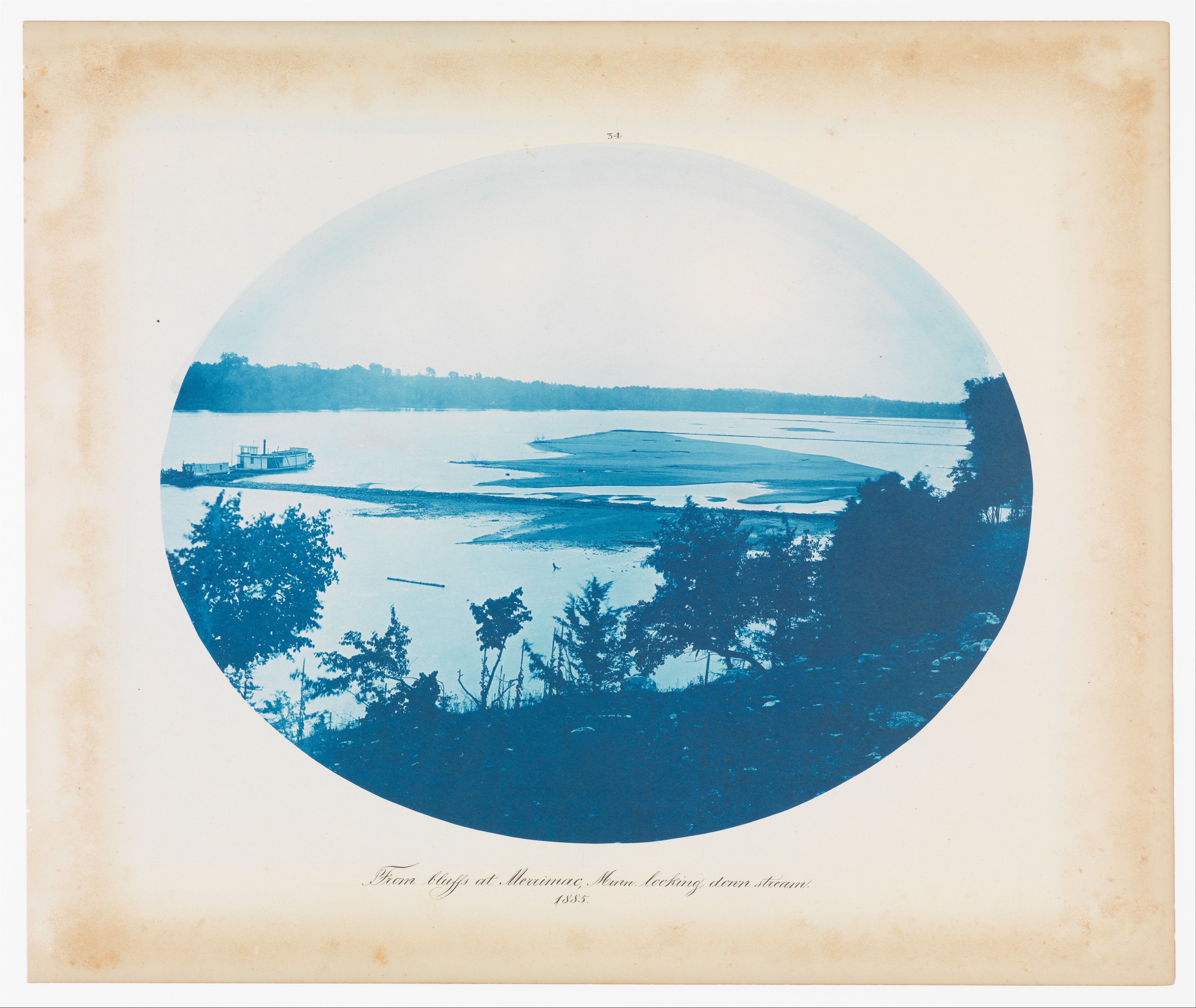 1885 Meramec River View from Bluffs