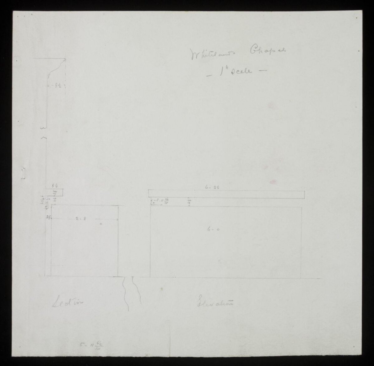 Whitelands Chapel Architectural Sketch