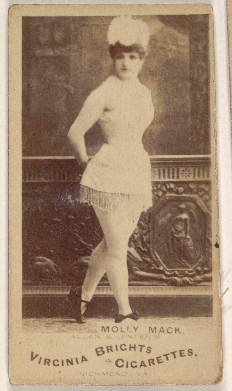 Vintage Molly Mack Cigarette Card