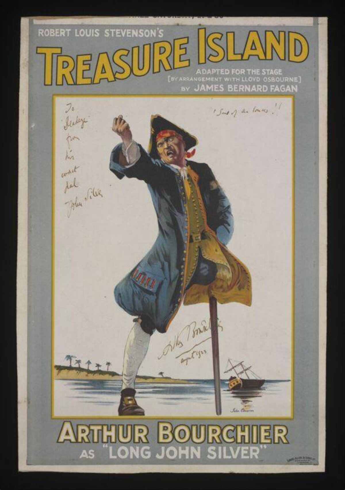Treasure Island Stage Play Poster