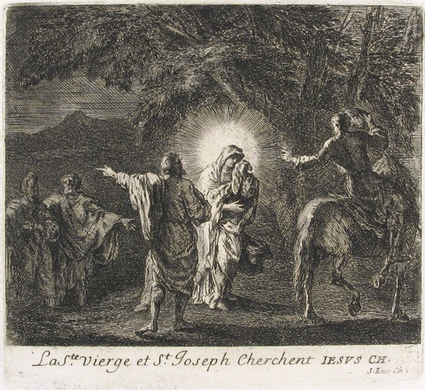 Mary and Joseph Searching for Jesus