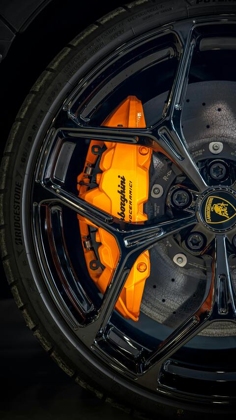 Lamborghini Car Wheel Close Up