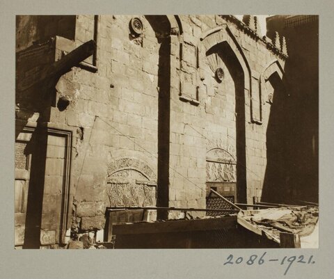 Vintage Historic Stone Building Facade