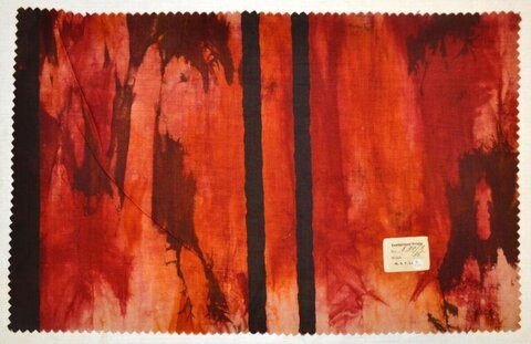 Vintage Red Dyed Fabric Swatch
