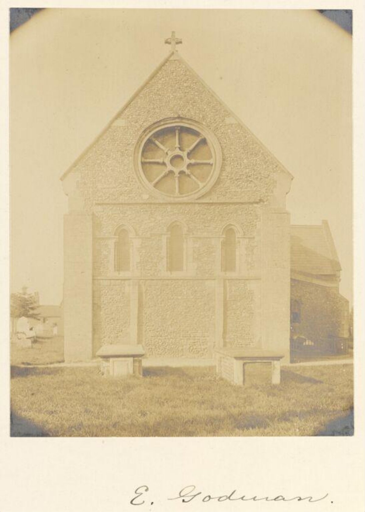 Vintage Photograph of Church Exterior