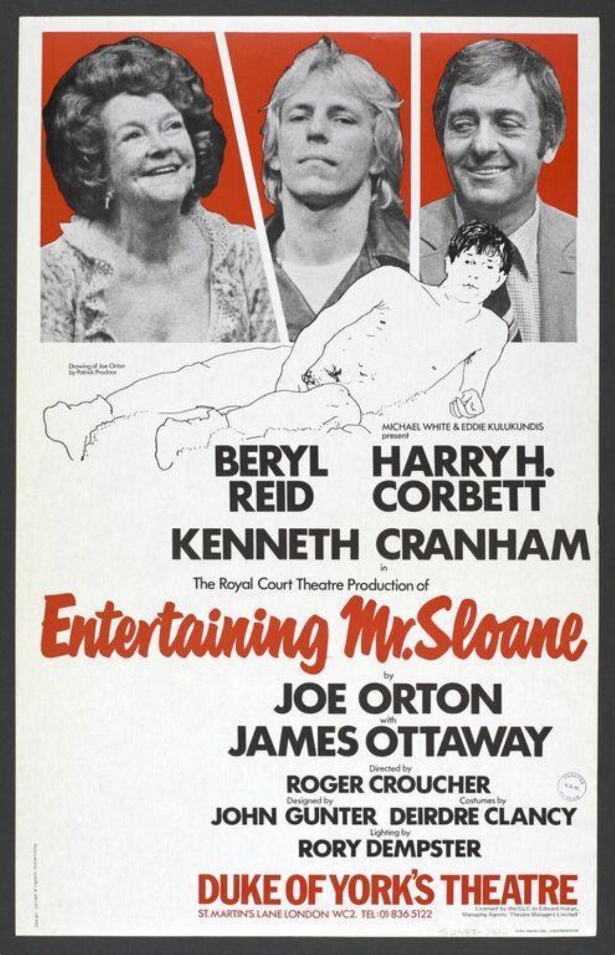 Entertaining Mr Sloane Theatre Poster