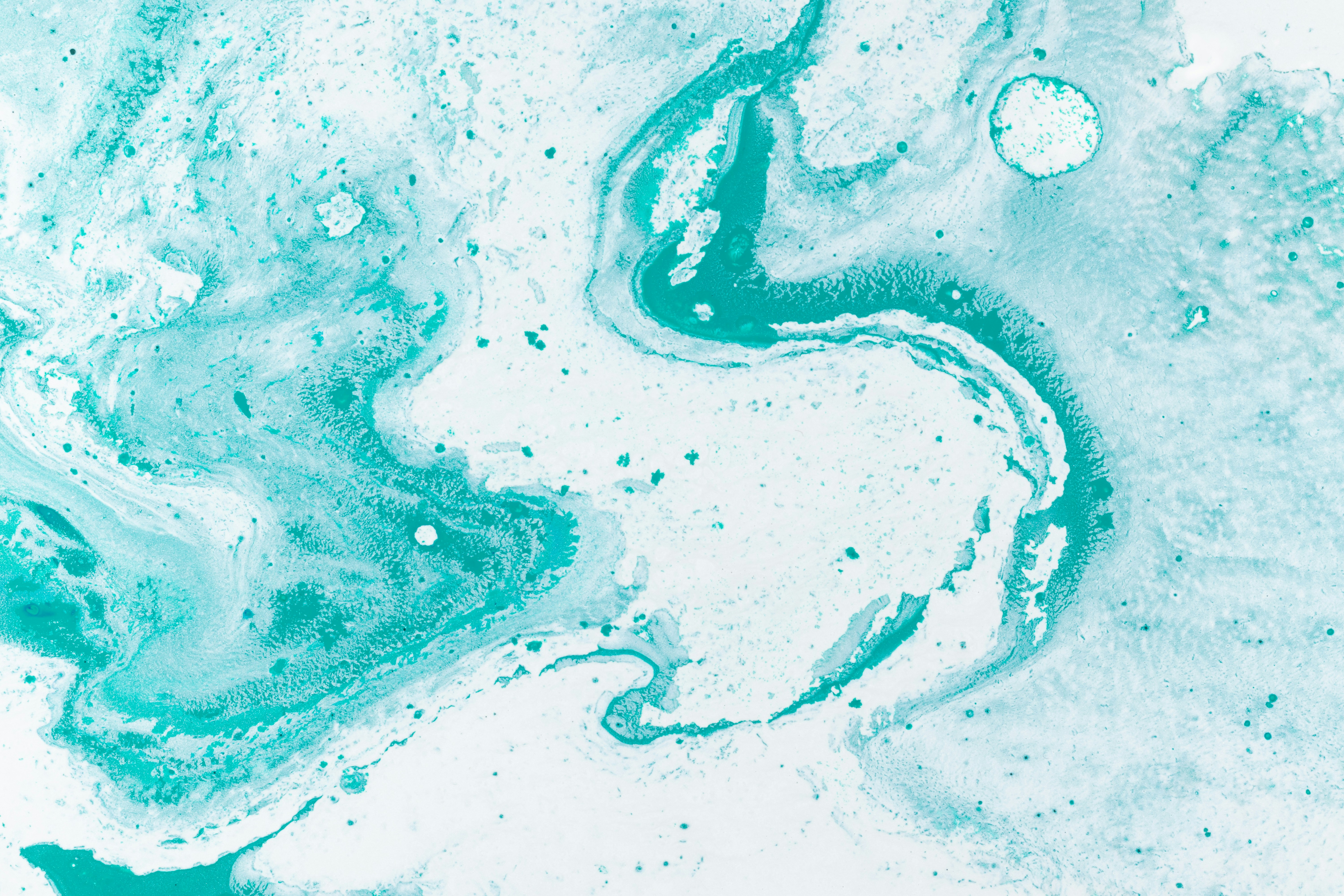 Turquoise Fluid Abstract Texture