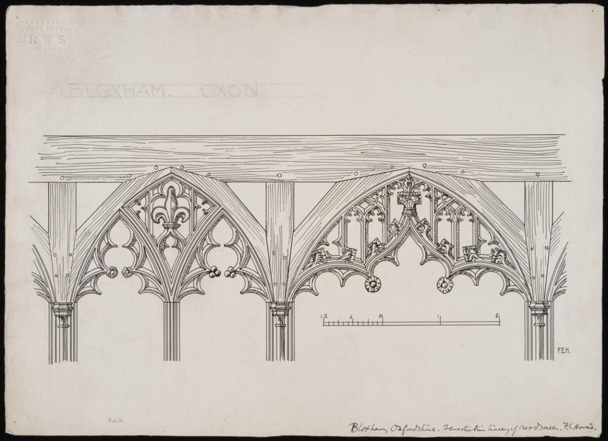 Bloxham Gothic Screen Drawing