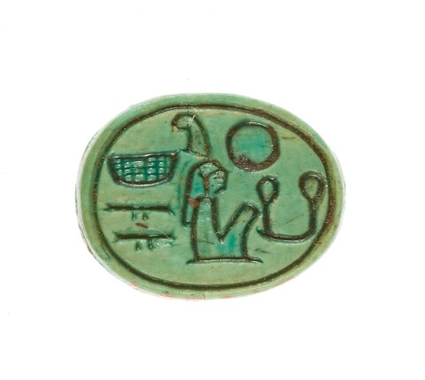 Ancient Egyptian Green Scarab Seal