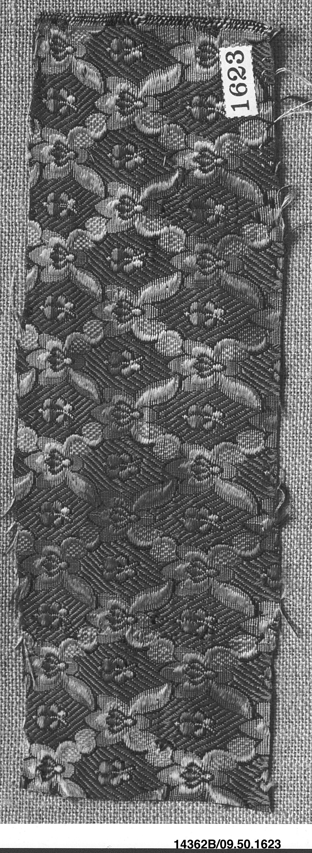 Floral Pattern Woven Textile Sample