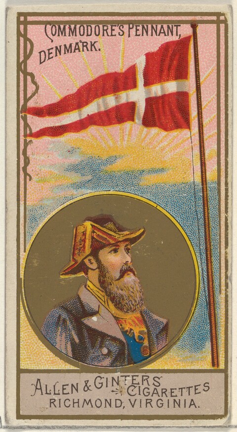 Vintage Denmark Commodore Pennant Cigarette Card