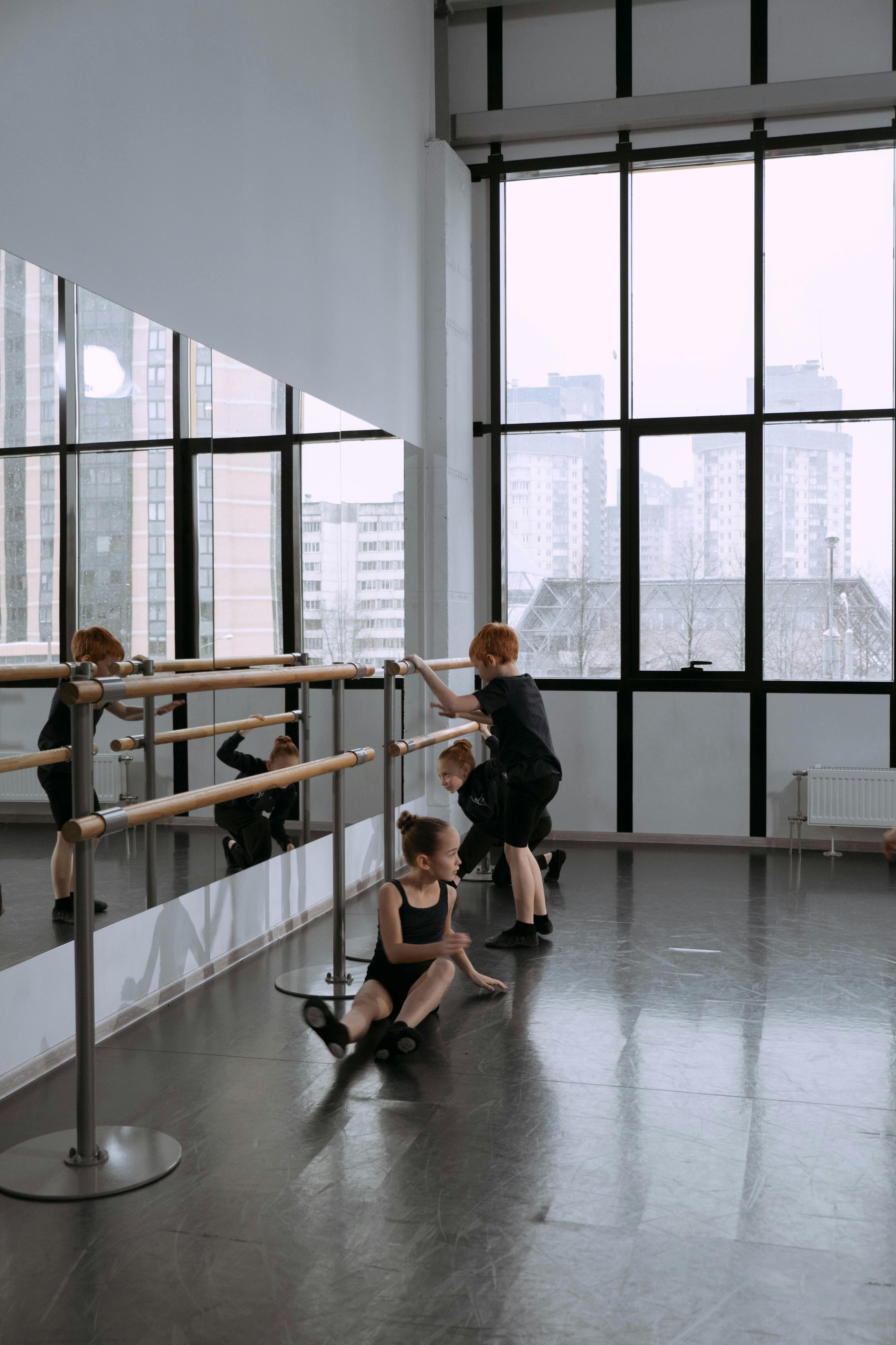 Children Resting After Ballet Class