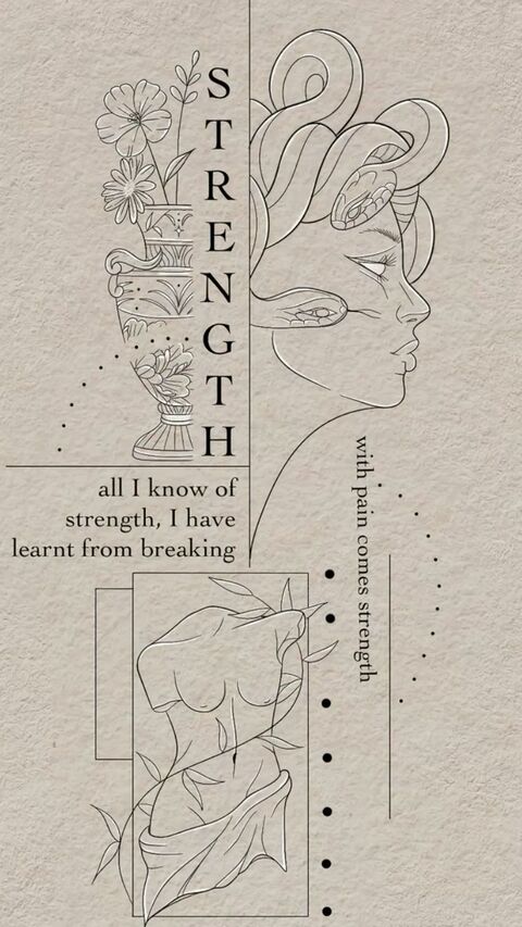 Feminine Strength Art Poster